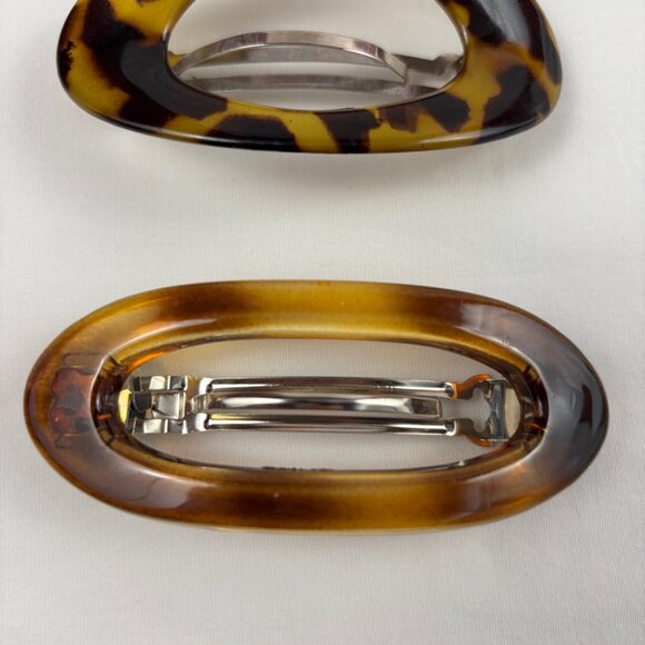 Barrettes Faux Tortoise Shell Brown Style Hair Clasp Lot of 3 main image 6